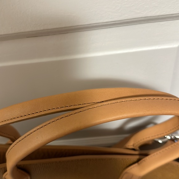 Shinola Camel Tan Latigo Tote Work Bag LIKE NEW! - Picture 4 of 11